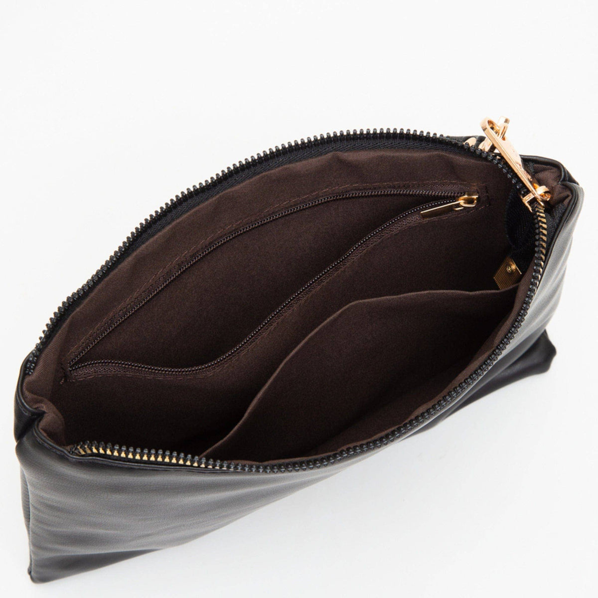 Tiara Woven Hobo Tote Bag with Pouch – Brown
