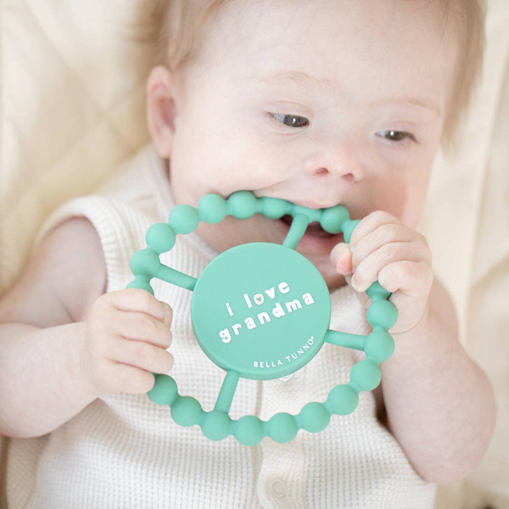 I Love Grandma Happy Teether: Green