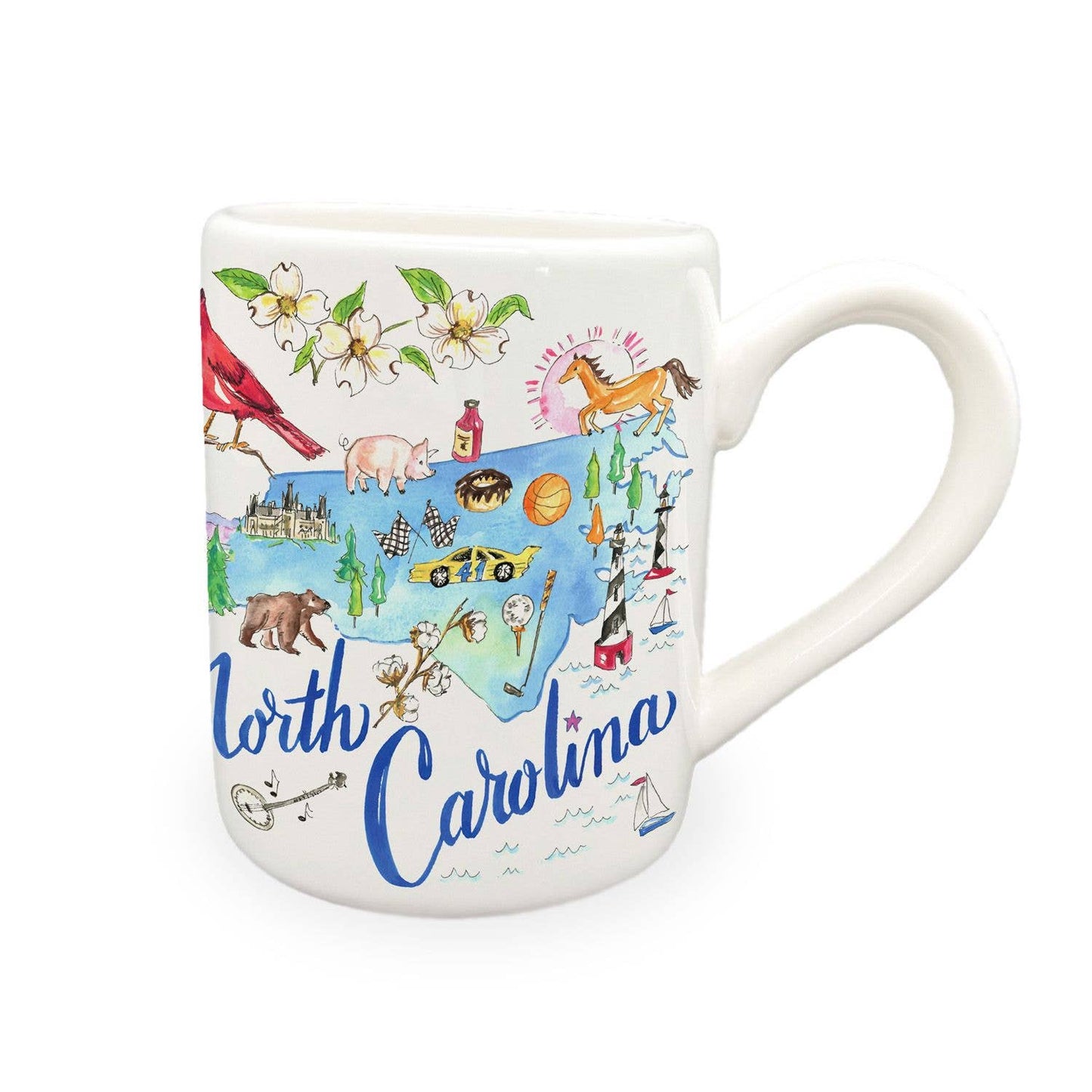 NC North Carolina State Collection Ceramic Mug Rosanne Beck