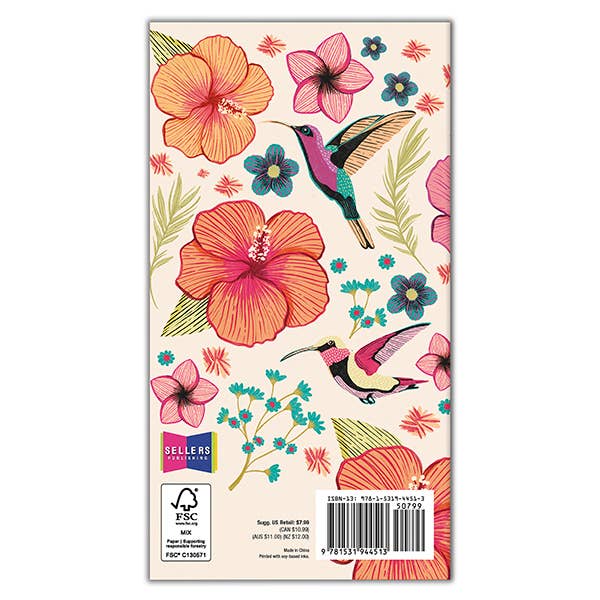 Hummingbird Flowers 2026 Two-Year-Plus Pocket Planner