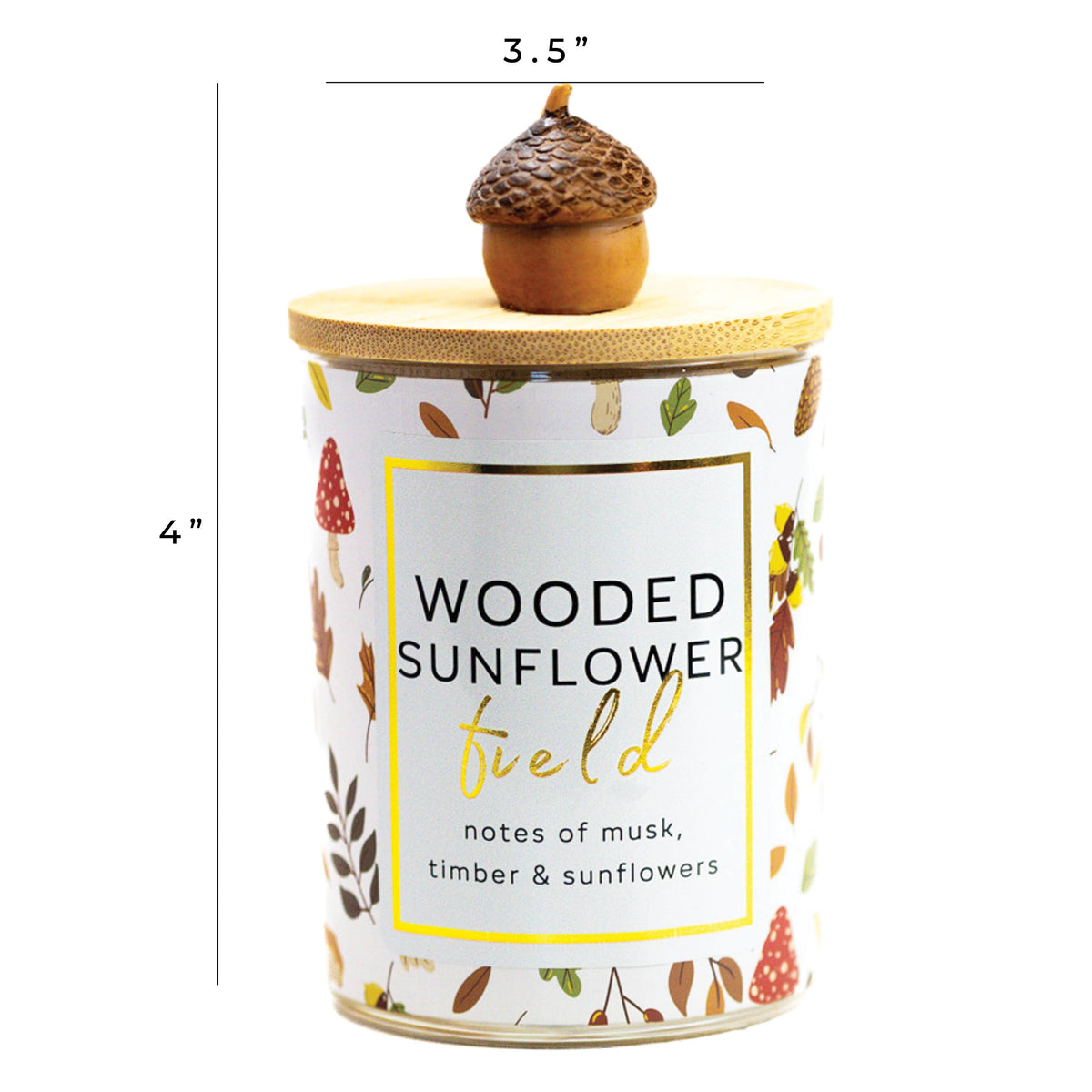Wooded Sunflower Field 10 oz Fall Scented Candle – A Cheerful Giver
