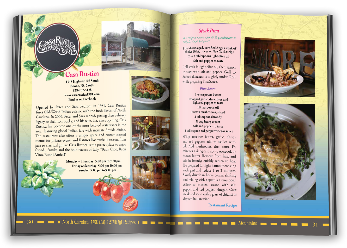 North Carolina Back Road Restaurant Recipes