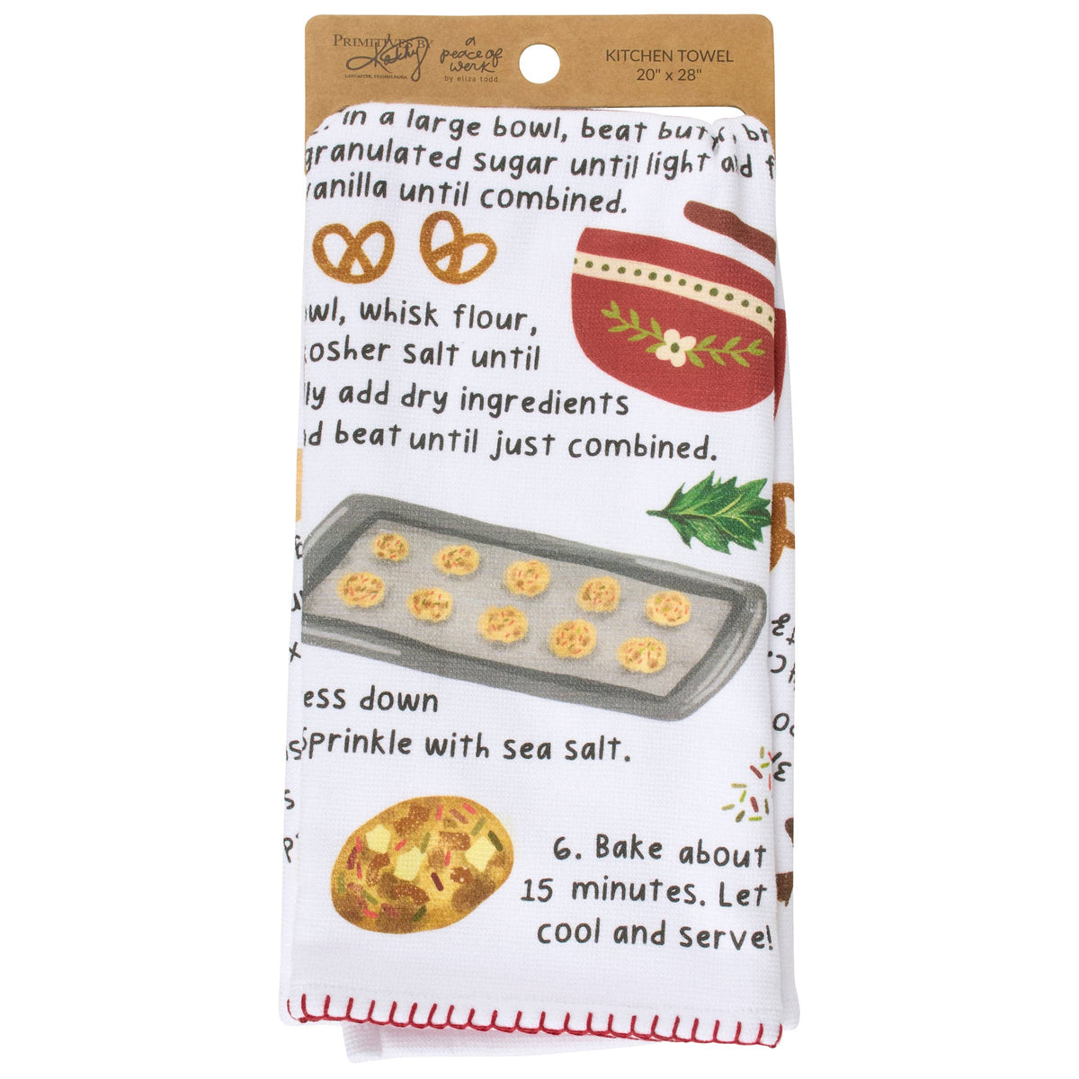 Santa's Trash Cookies Christmas Kitchen Towel – Primitives by Kathy