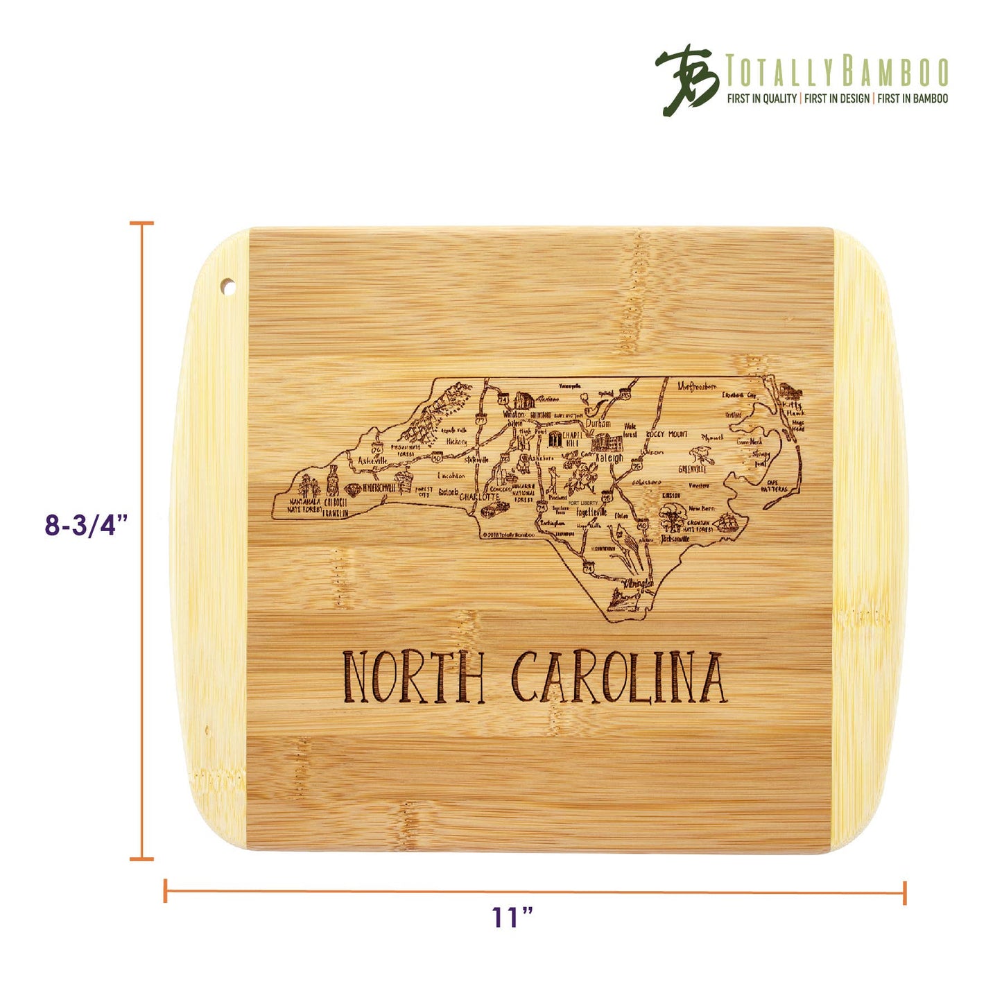 A Slice of Life North Carolina Cutting & Charcuterie Board