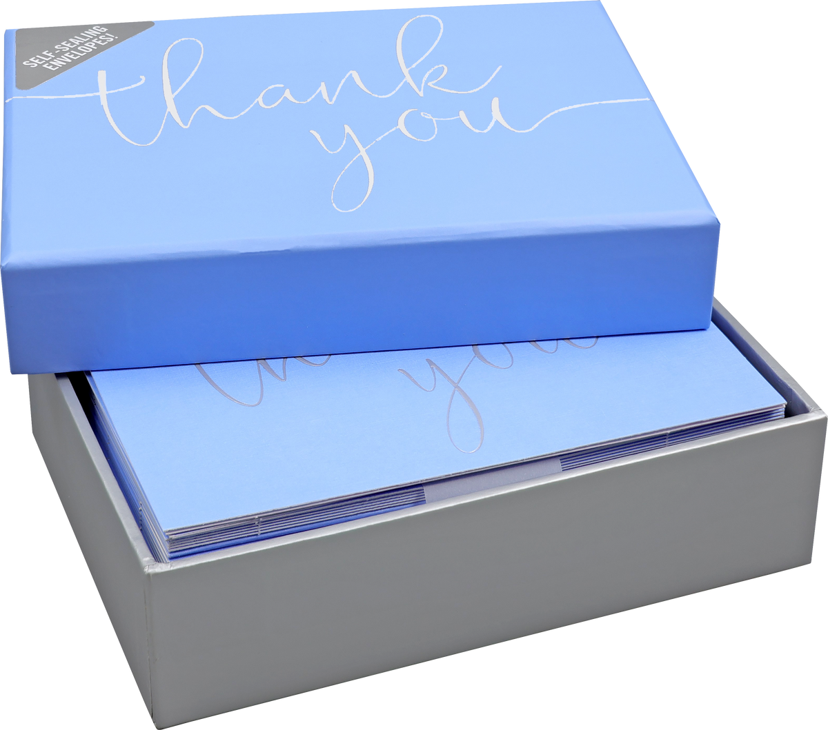 Periwinkle Thank You Notes – Boxed Note Cards
