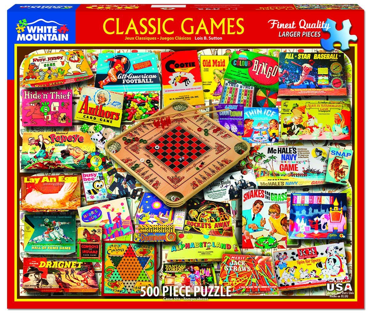 Classic Games - 500 Piece Jigsaw Puzzle
