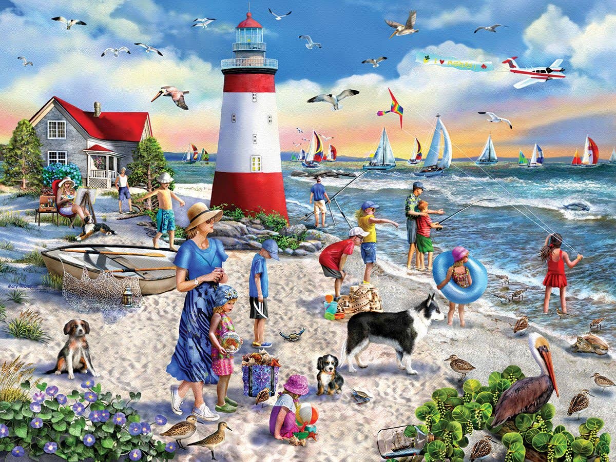 Lighthouse Beach - 500 Piece Jigsaw Puzzle