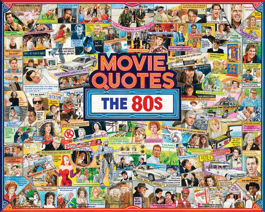 Movie Quotes The 80s  - 1000 Piece Jigsaw Puzzle