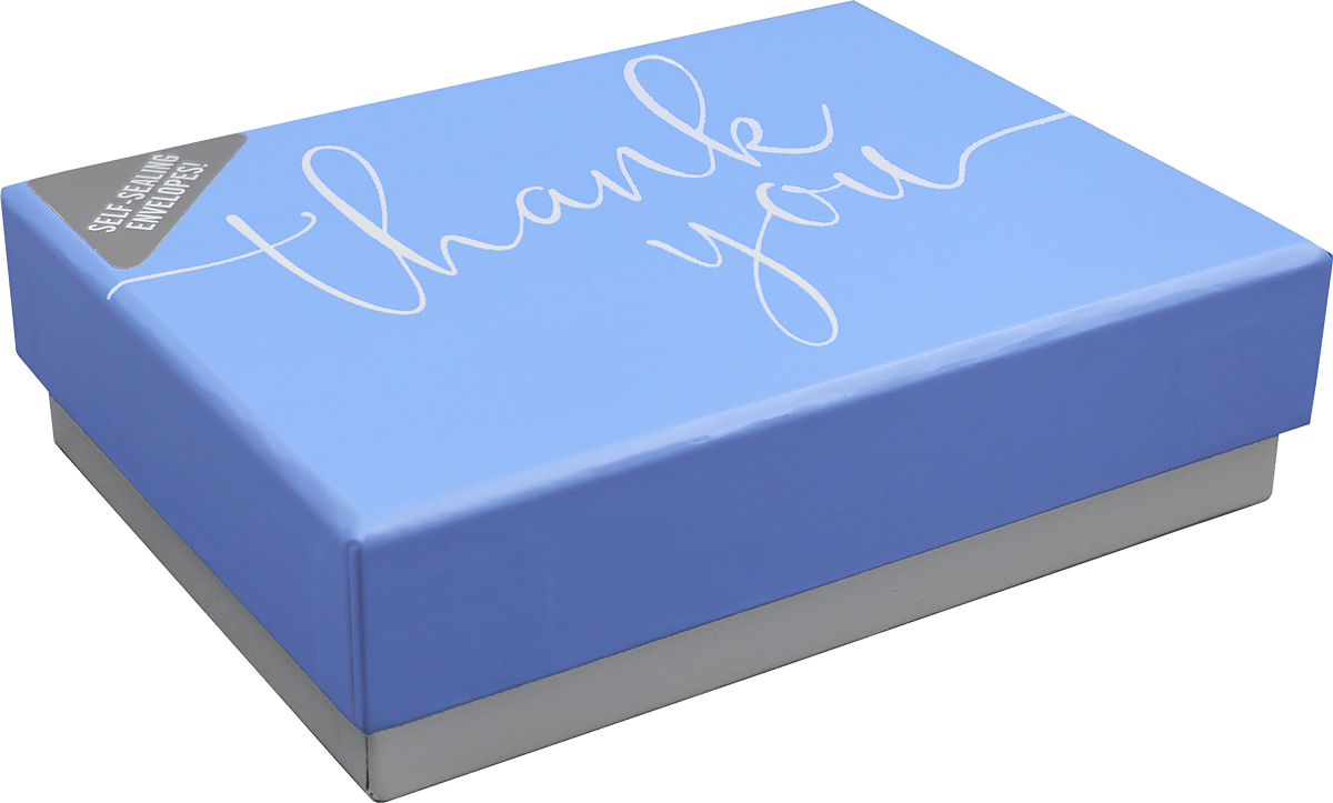 Periwinkle Thank You Notes – Boxed Note Cards