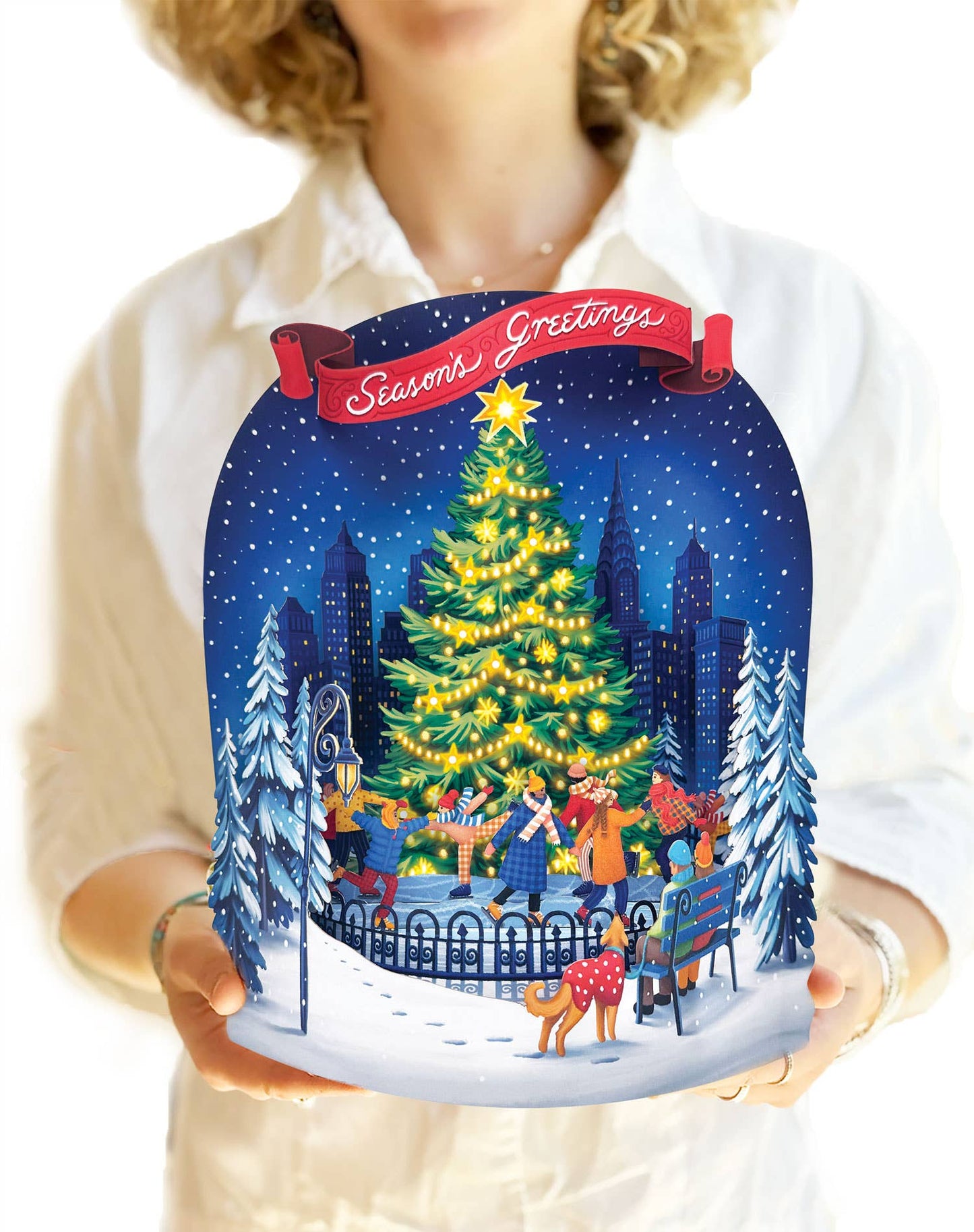 Christmas Skating Scene