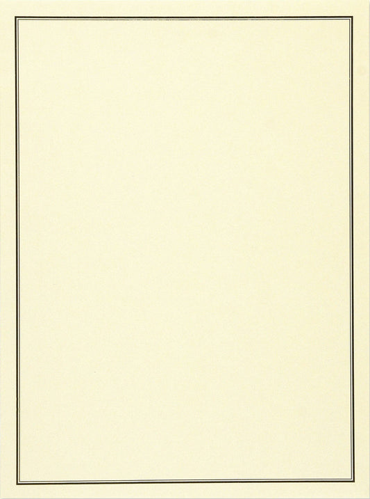 Black & Cream Stationery Set