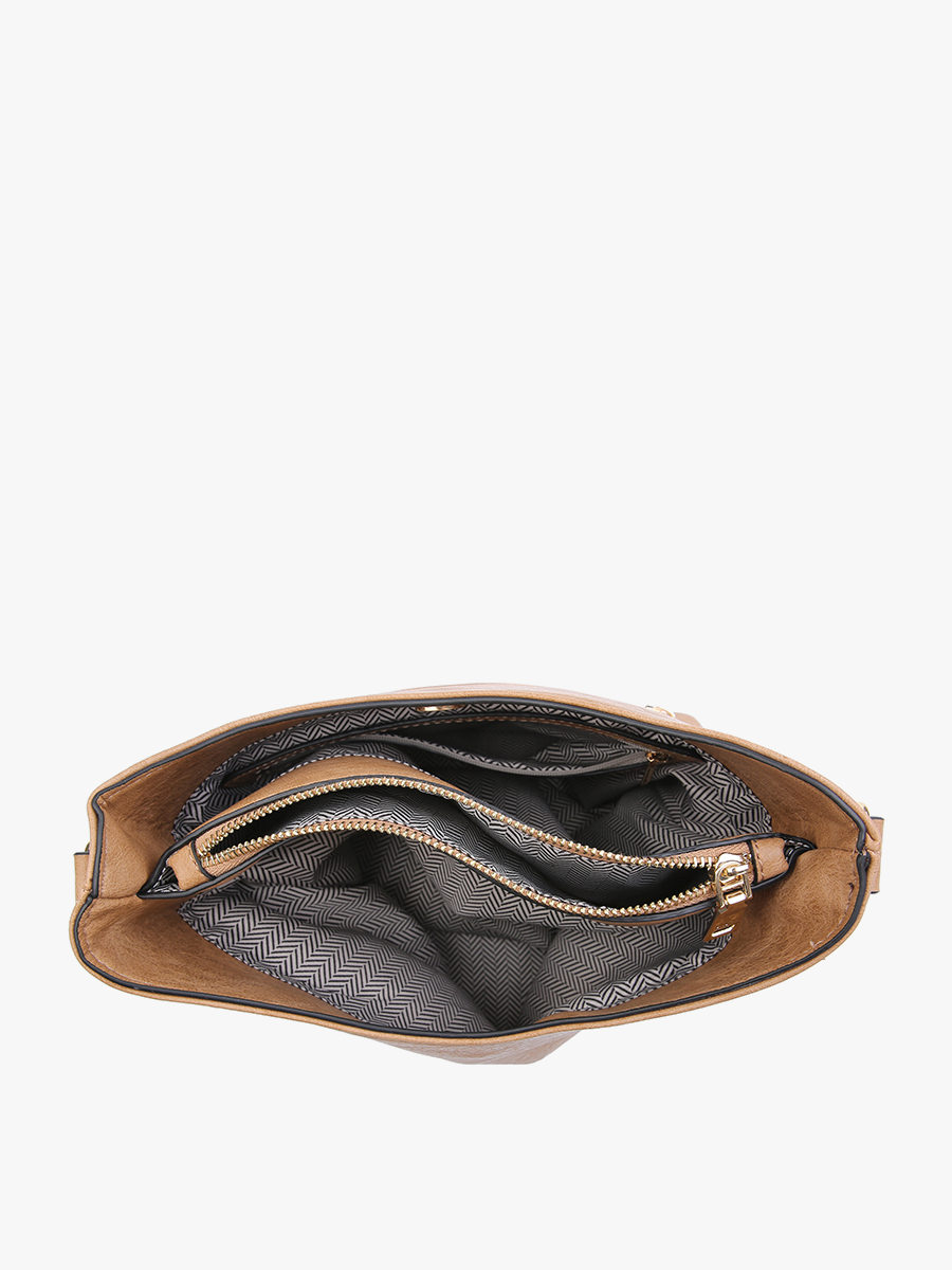 Emma 3-Compartment Crossbody Bag – Peacock | Jen & Co.