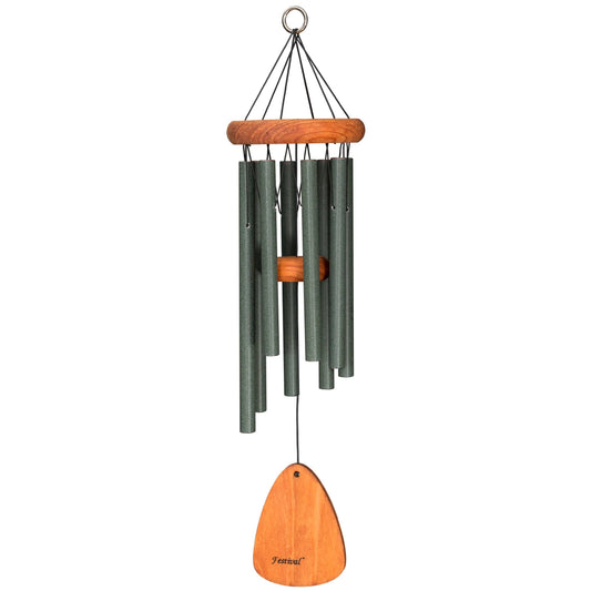 Festival® 24-inch Windchime w/ 8-Tubes: Forest Green