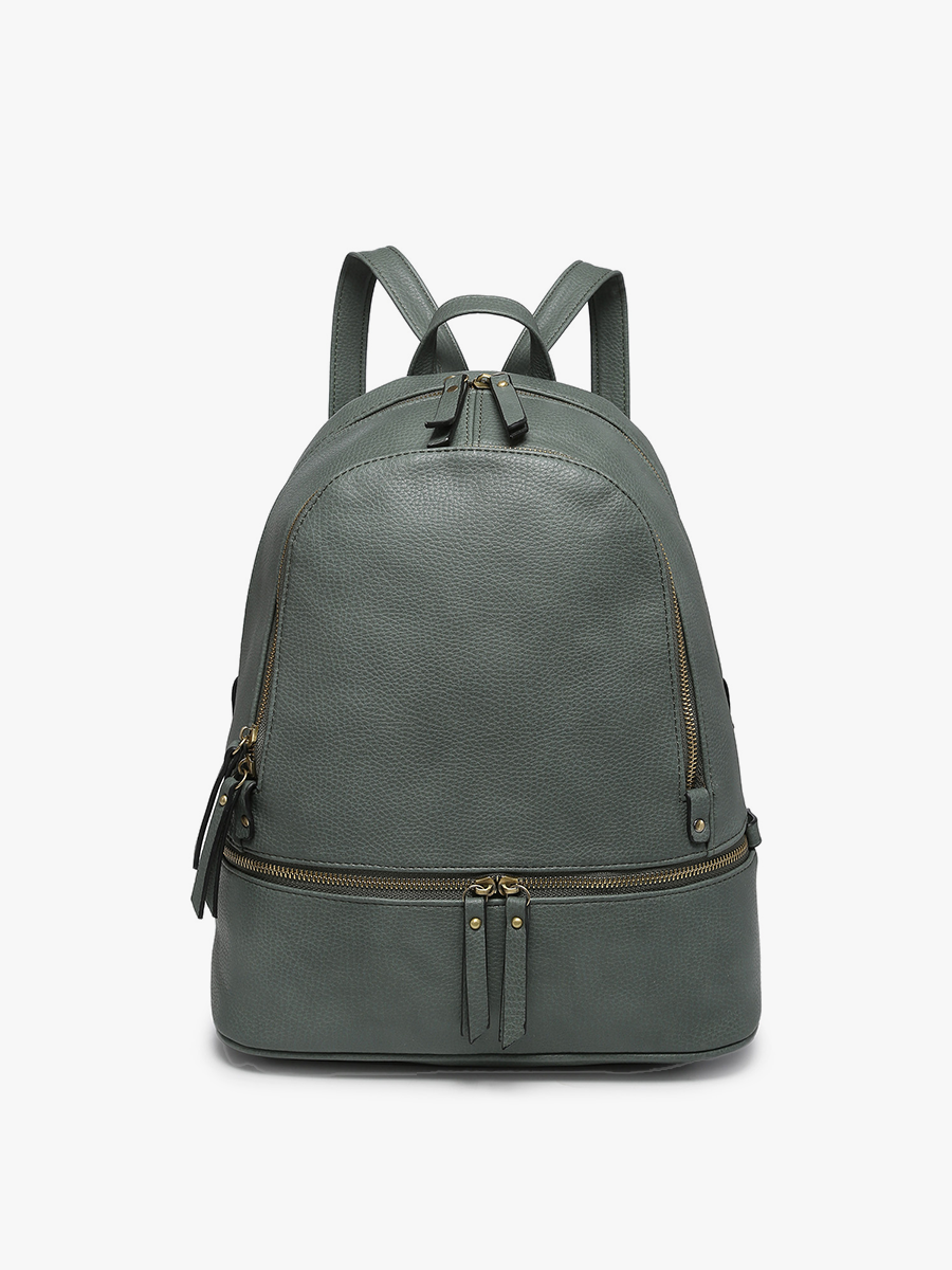 Blake Backpack w/ 3 Zip Compartments: Slate