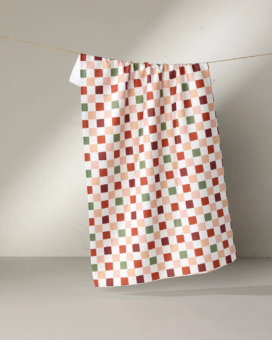 Cozy Check Tea Towel