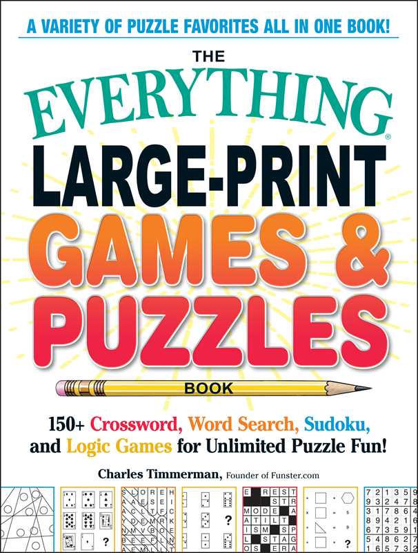 Everything Large-Print Games & Puzzles Book by Charles Timmerman
