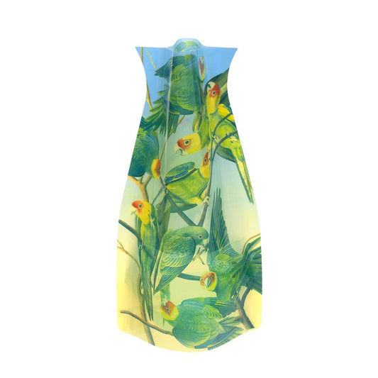 Modgy Expandable Vase - John J. Audubon Carolina Parakeets