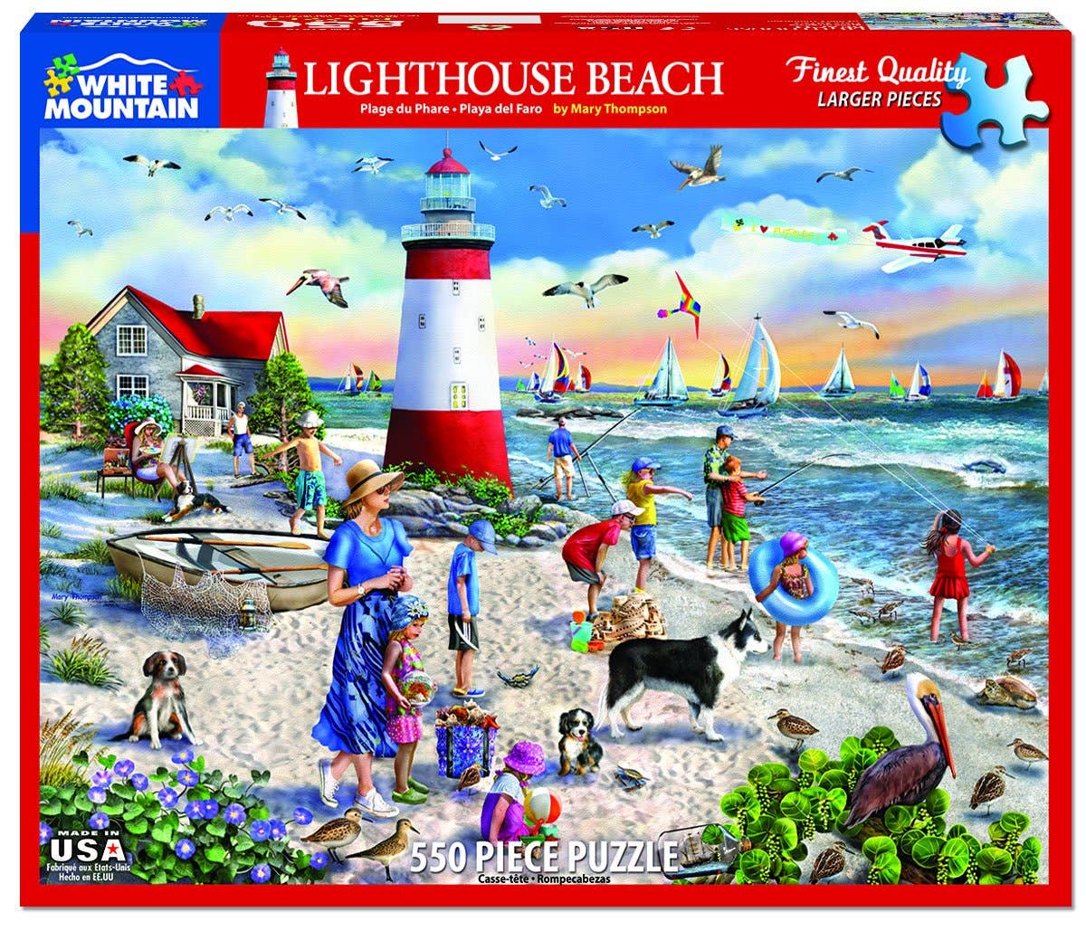 Lighthouse Beach - 500 Piece Jigsaw Puzzle