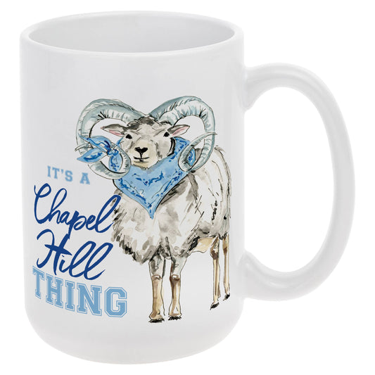 UNC Ram Ceramic Mug 15 oz