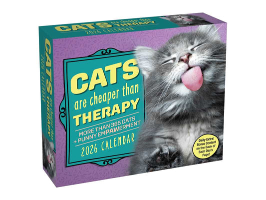 Cats Are Cheaper Than Therapy 2026 Day-to-Day Calendar by Andrews McMeel Publishing
