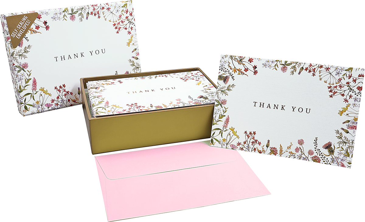Wildflowers Thank You Notes – Boxed Note Cards