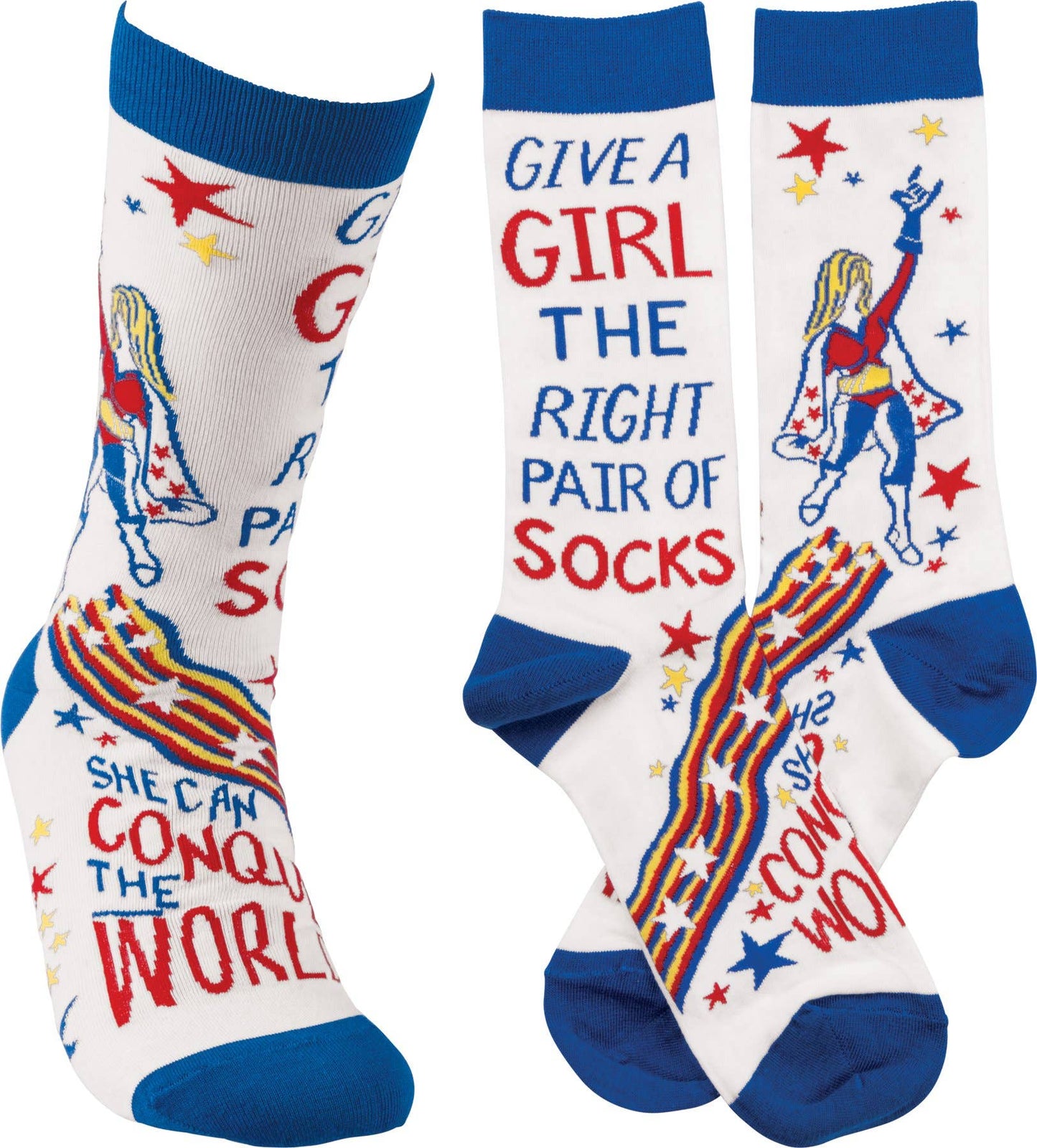 She Will Conquer The World Socks
