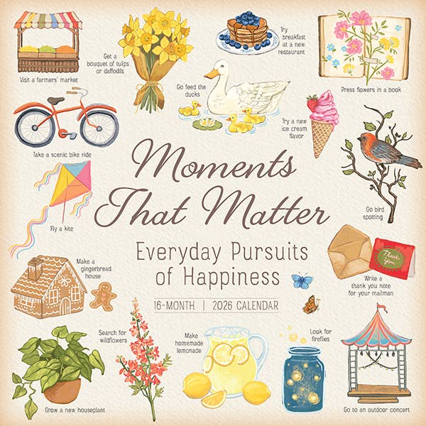 Moments That Matter 2026 Wall Calendar
