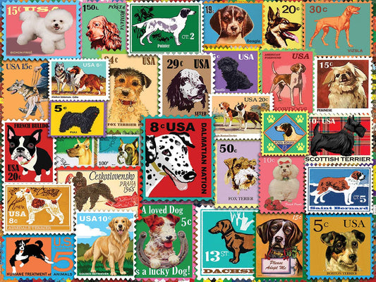 Dog Stamps - 500 Piece Jigsaw Puzzle