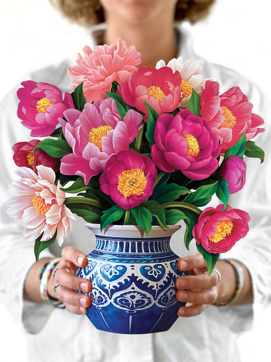 Peony Paradise Life-Sized Pop-Up Flower Bouquet