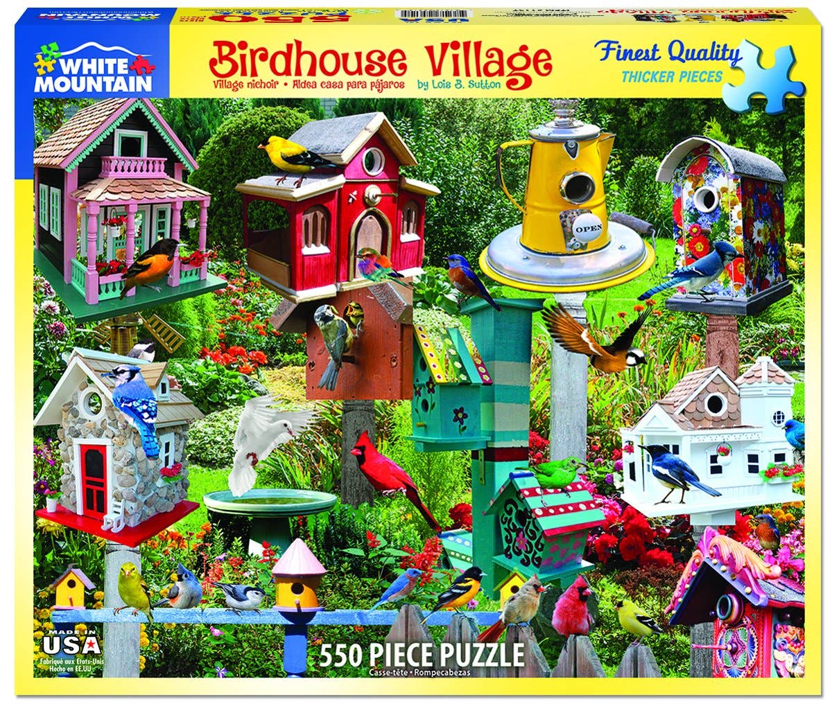 Birdhouse Village - 500 Piece Jigsaw Puzzle
