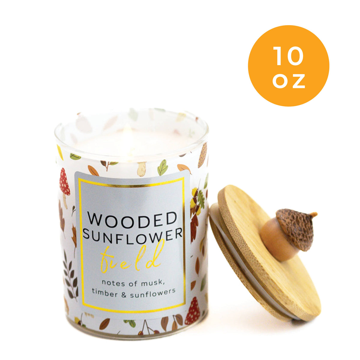 Wooded Sunflower Field 10 oz Fall Scented Candle – A Cheerful Giver