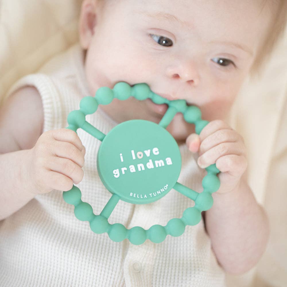 I Love Grandma Happy Teether: Green