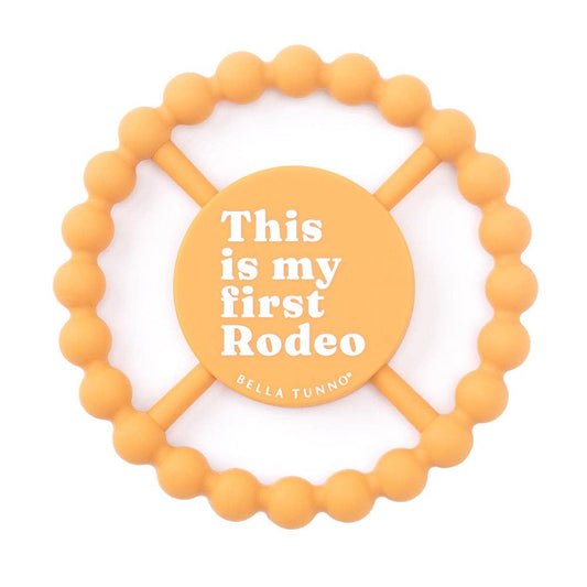 First Rodeo Happy Teether: Orange