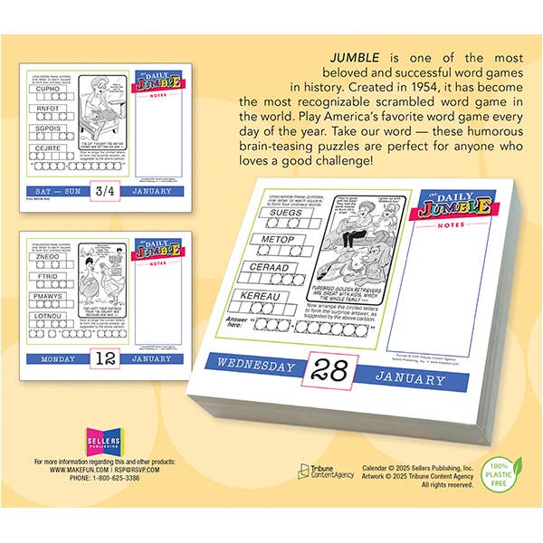 The Daily JUMBLE® 2026 Daily Calendar
