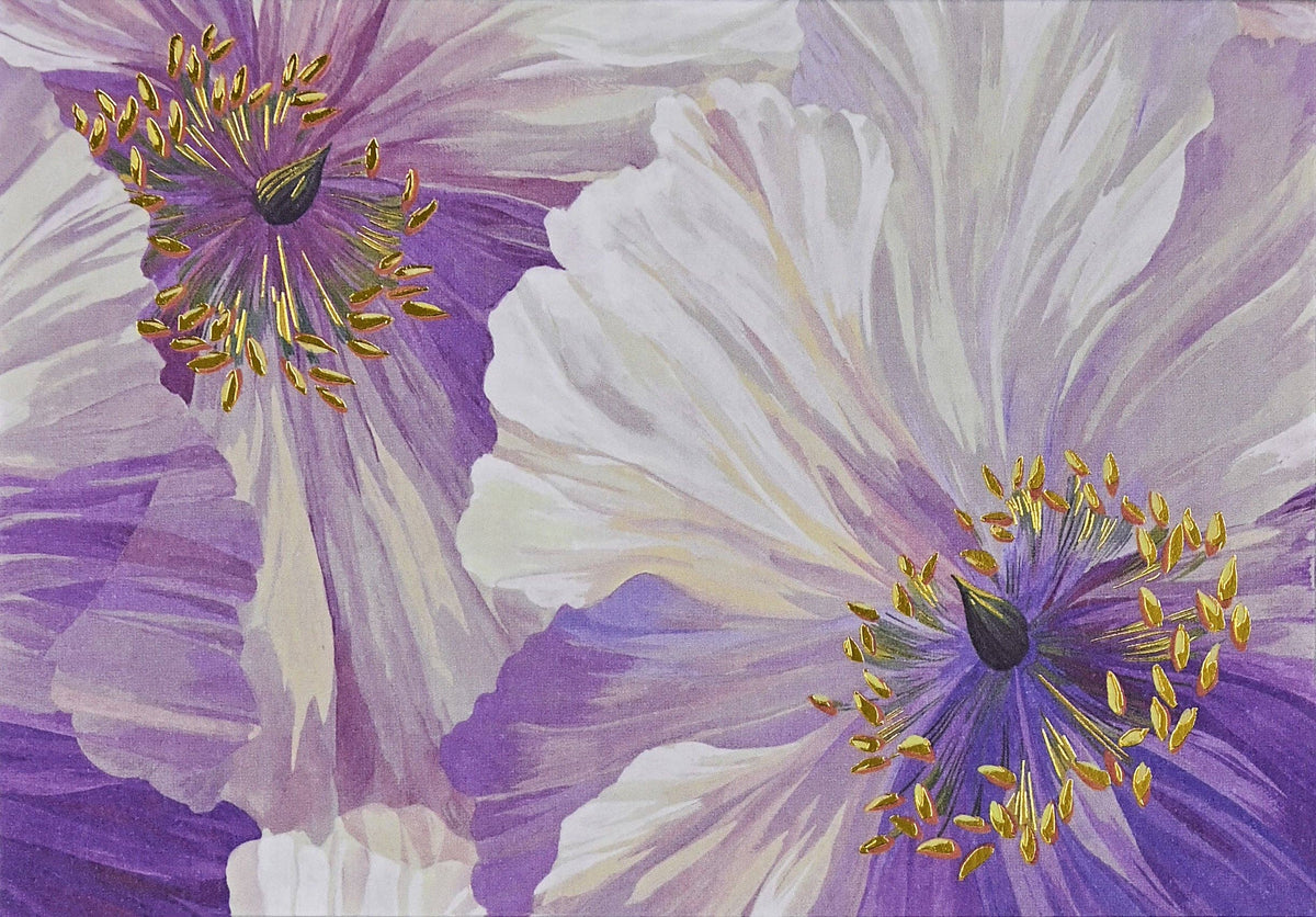 Poppies in Bloom boxed floral note cards by Peter Pauper Press featuring colorful poppy flowers