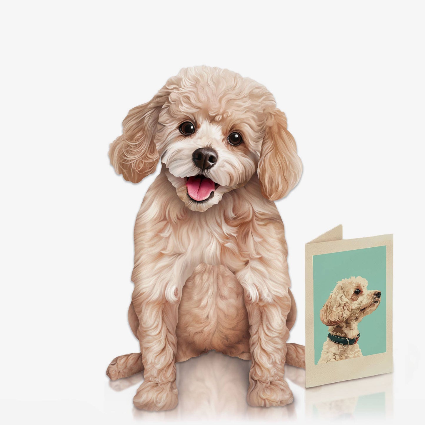 Poodle Pop Up Card