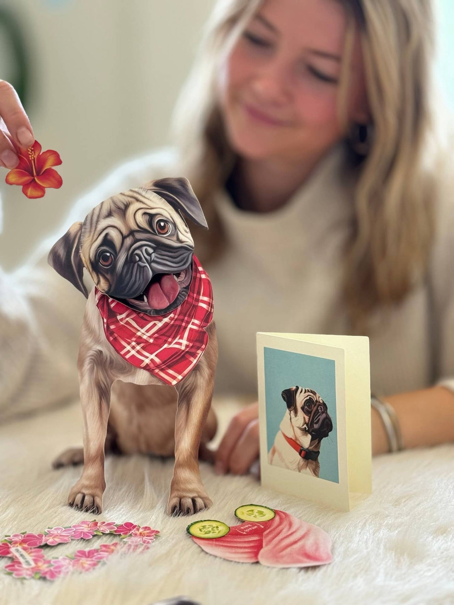 Pug Pop Up Card
