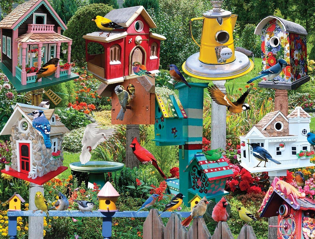 Birdhouse Village - 500 Piece Jigsaw Puzzle