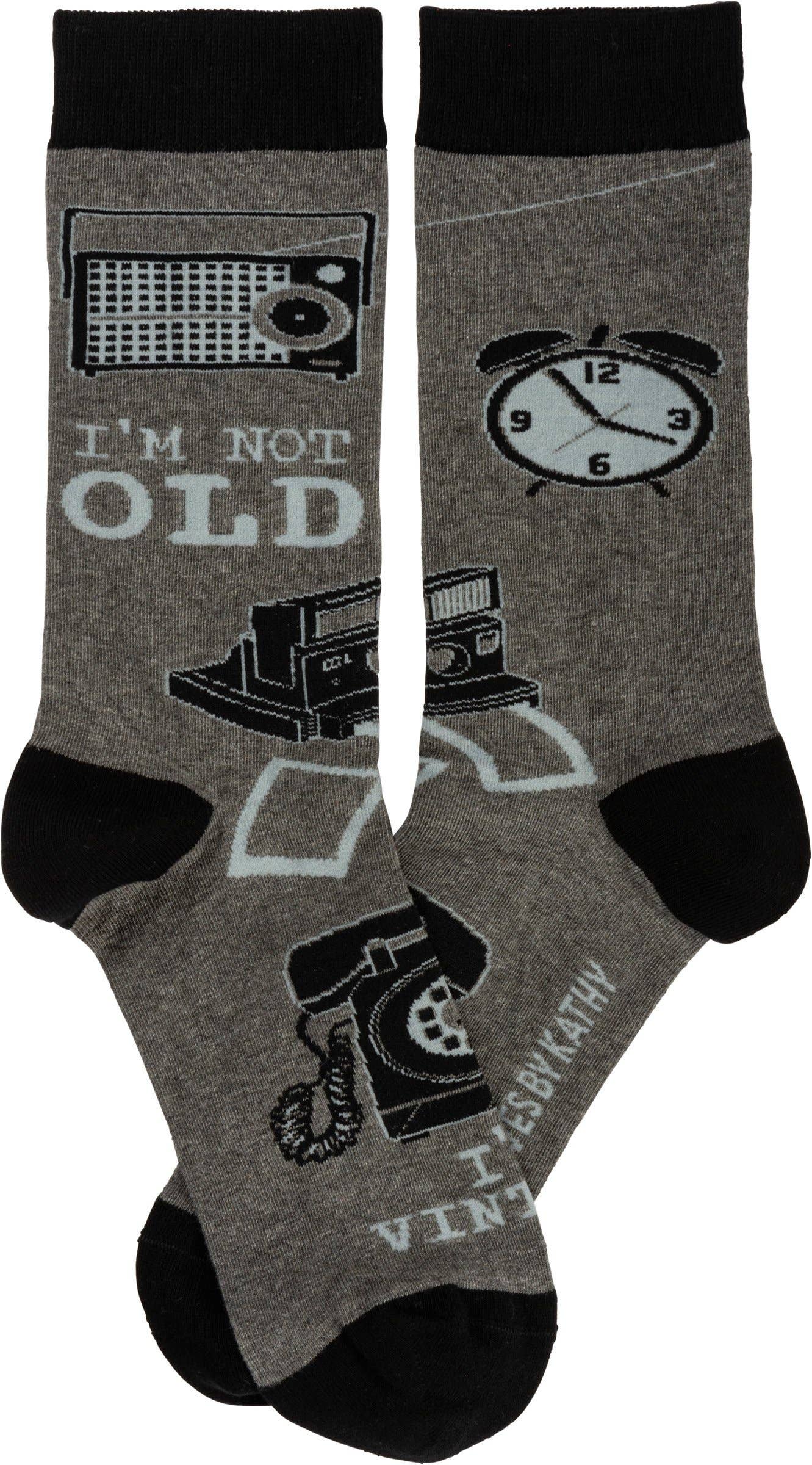 I'm Not Old I'm Vintage Socks