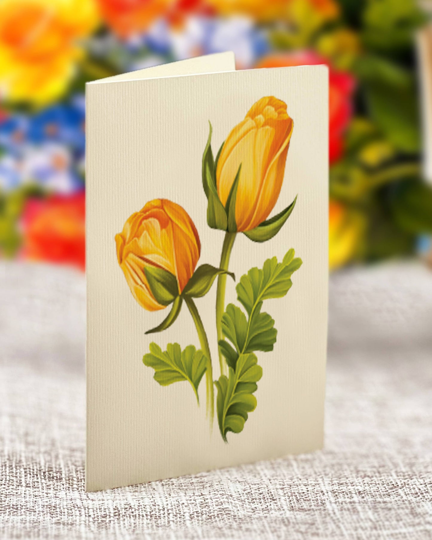 Sorbet Roses (8 Pop-up Greeting Cards)