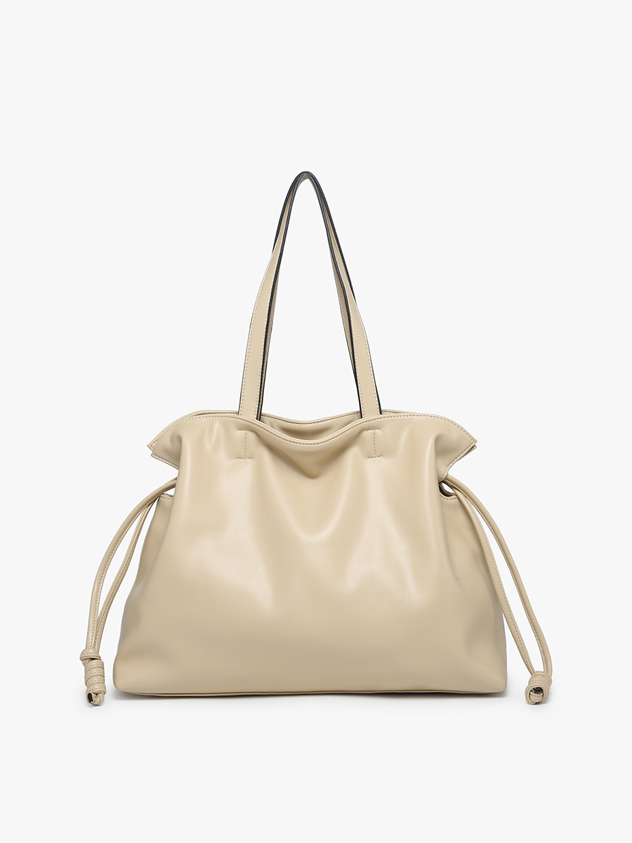 Verona Dual Handle Tote w/ Feet: Sand