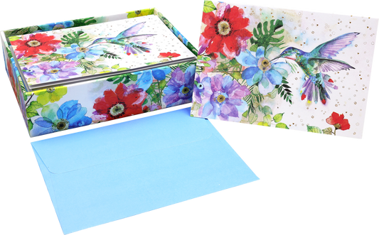 Hummingbird Garden Note Cards