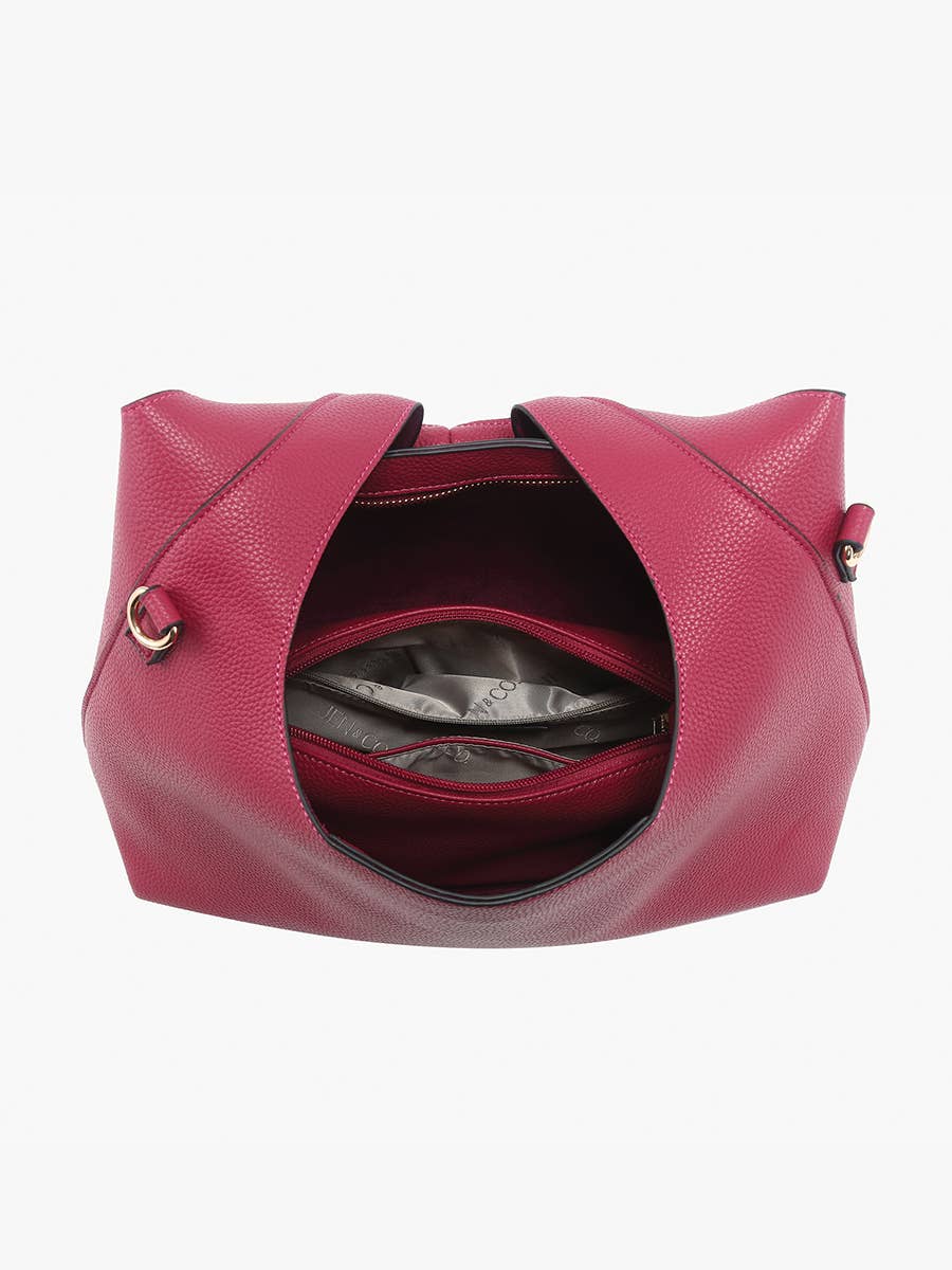 Adrianne Soft Hobo w/ Inner Bag | Black
