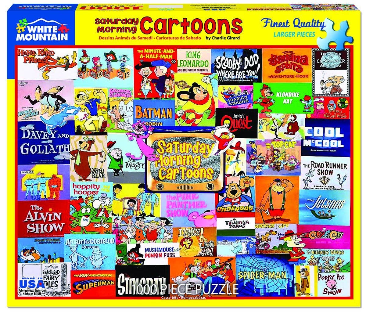 Saturday Morning Cartoons - 1000 Piece Jigsaw Puzzle