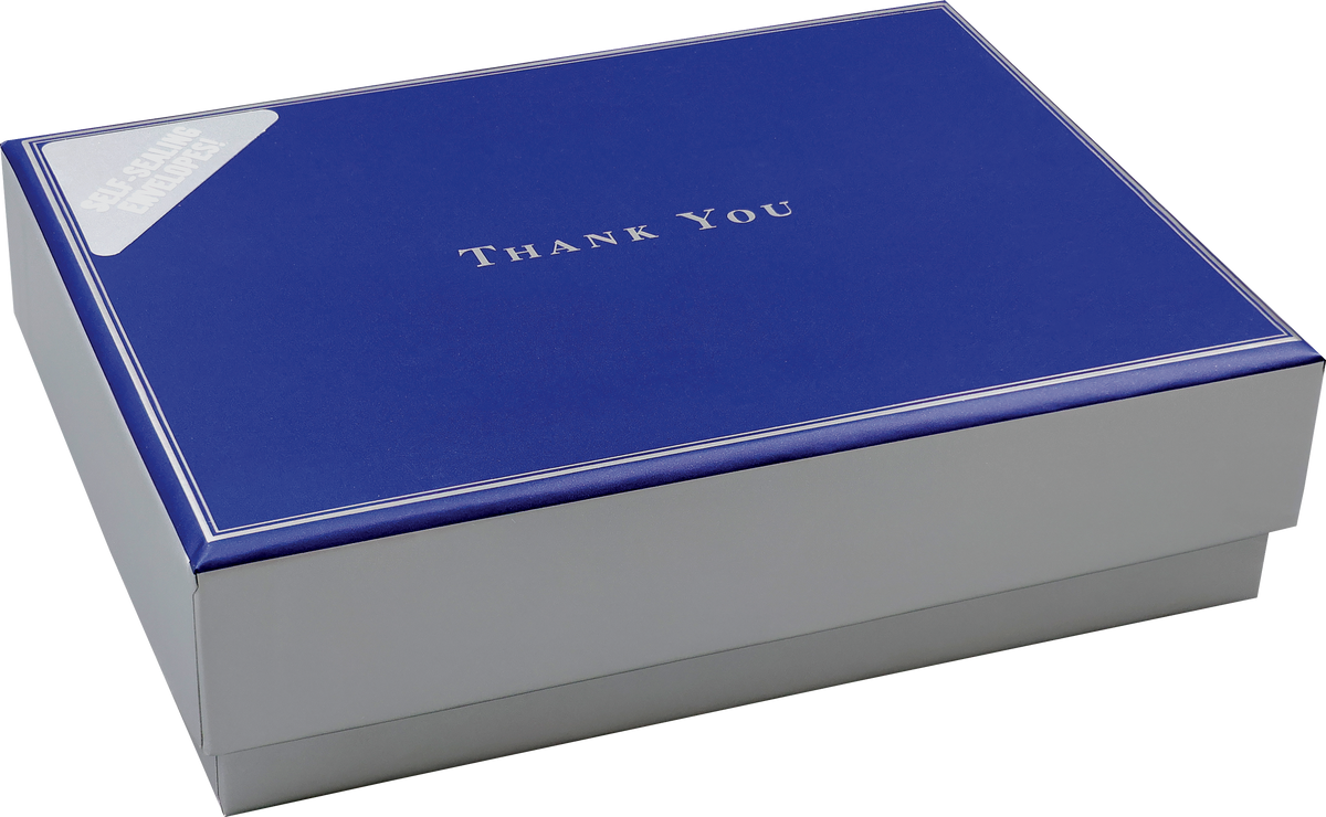 Navy Blue Thank You Notes – Boxed Note Cards