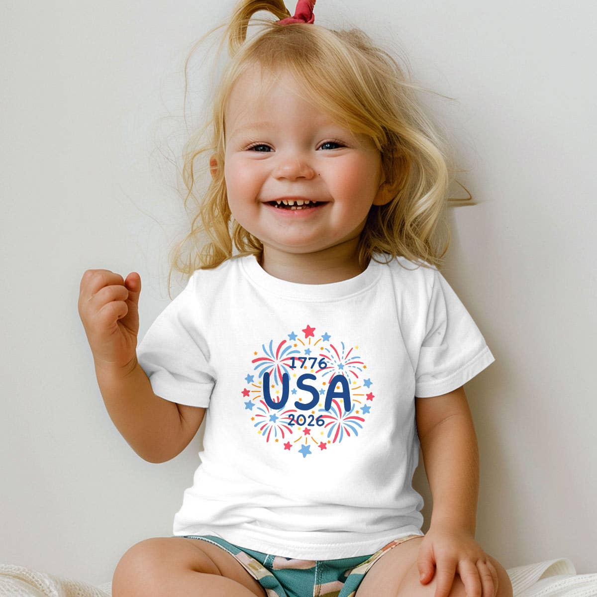 USA Fireworks Doodles 1776-2026 Toddler T-Shirt