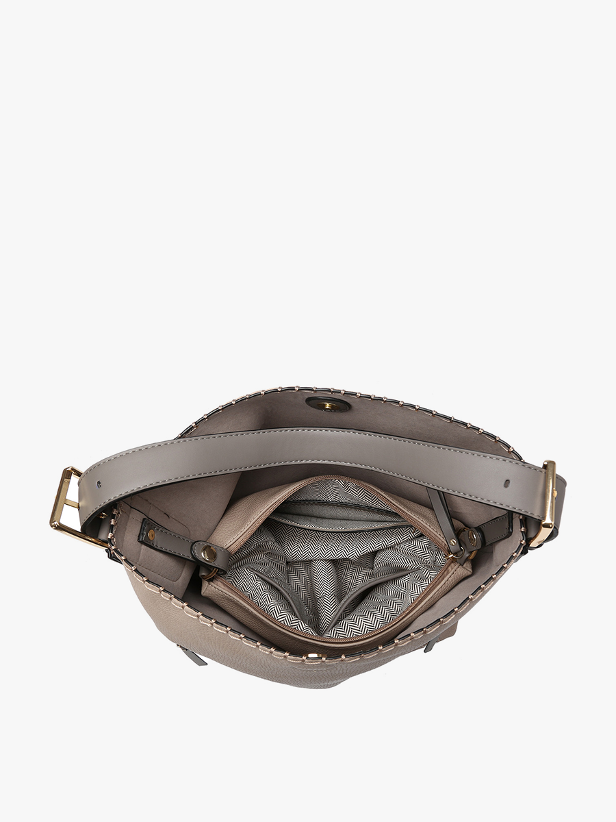 Alexa 2-in-1 Hobo Bag w/Dual Zip Compartments | Peacock