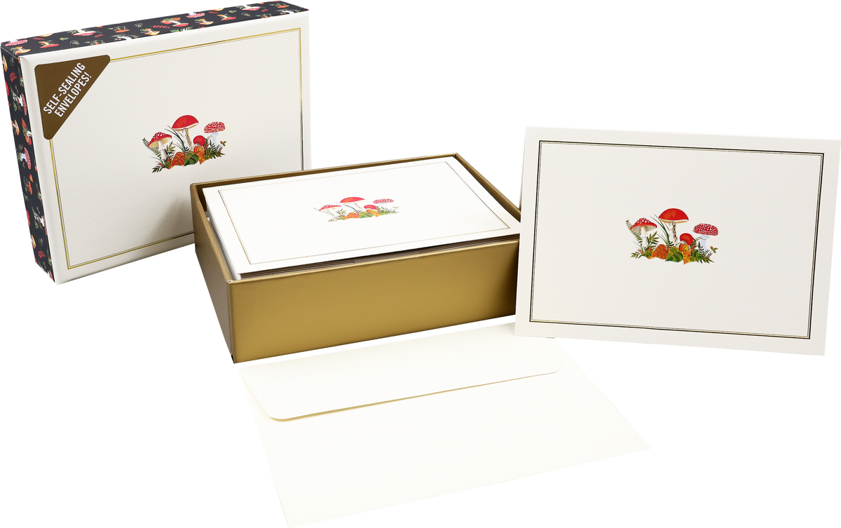 Mushrooms Note Cards – Boxed Stationery Set