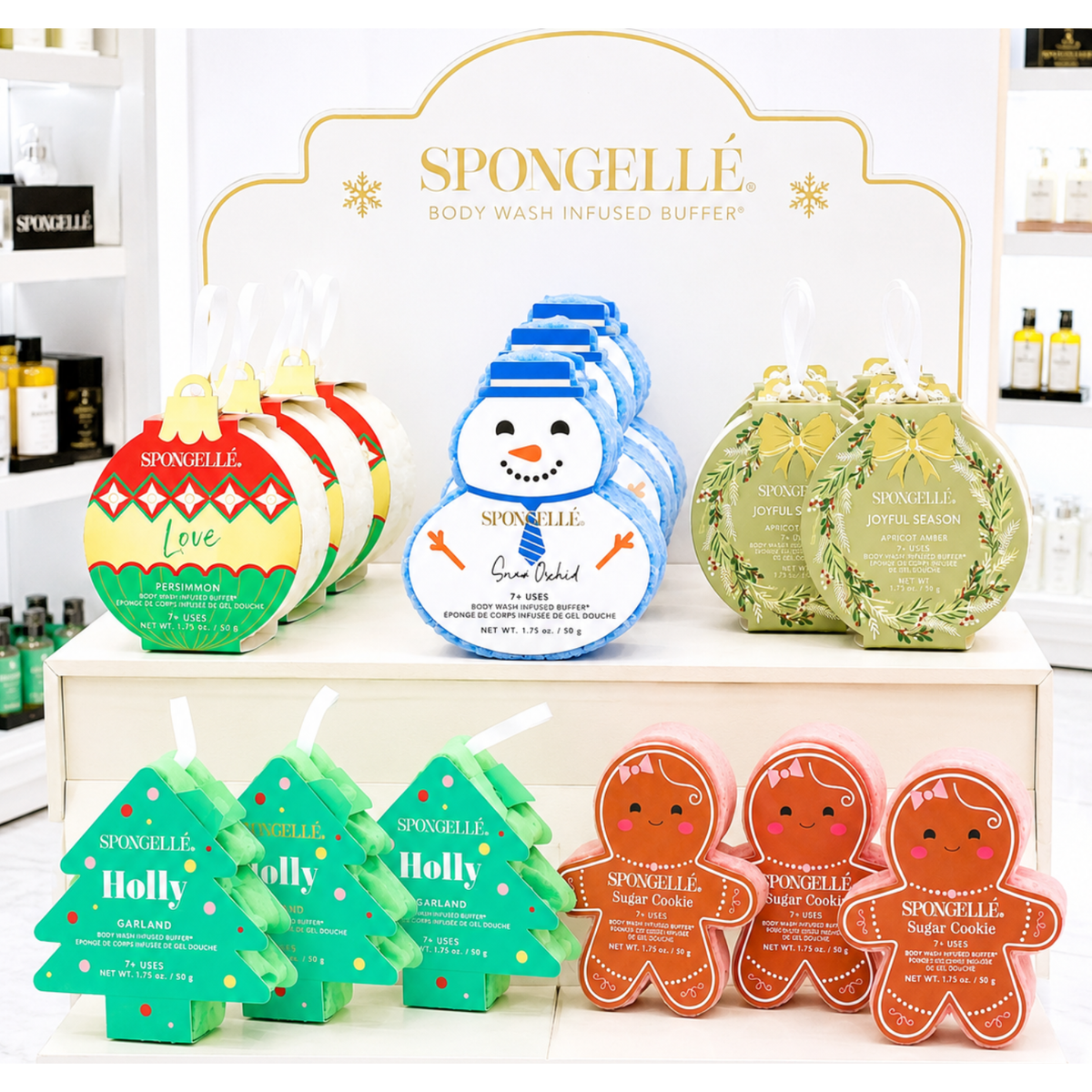 Spongellé Christmas Body Wash Infused Buffers