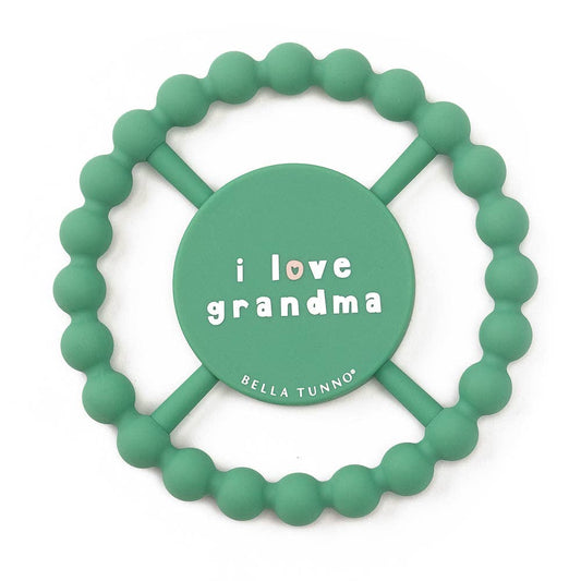I Love Grandma Happy Teether: Green